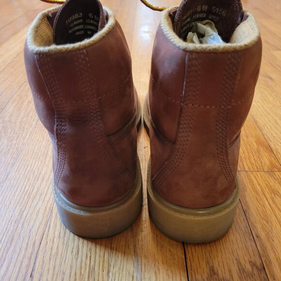 Timberland 6M Rust 6 in High Top Boots Leather Chunky Work 10983 Womens 8 - Picture 3 of 11